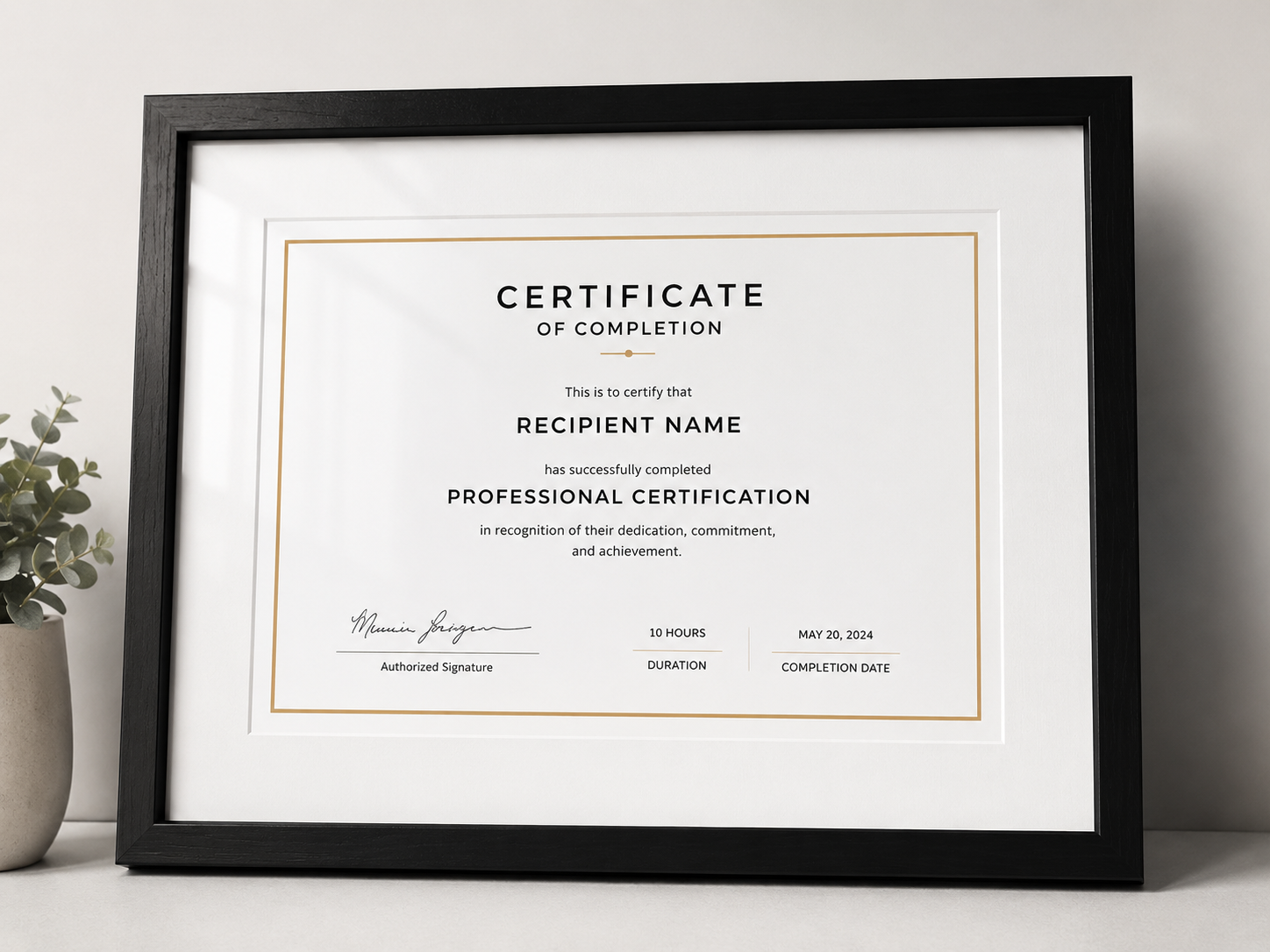 Inkworthy Certificate